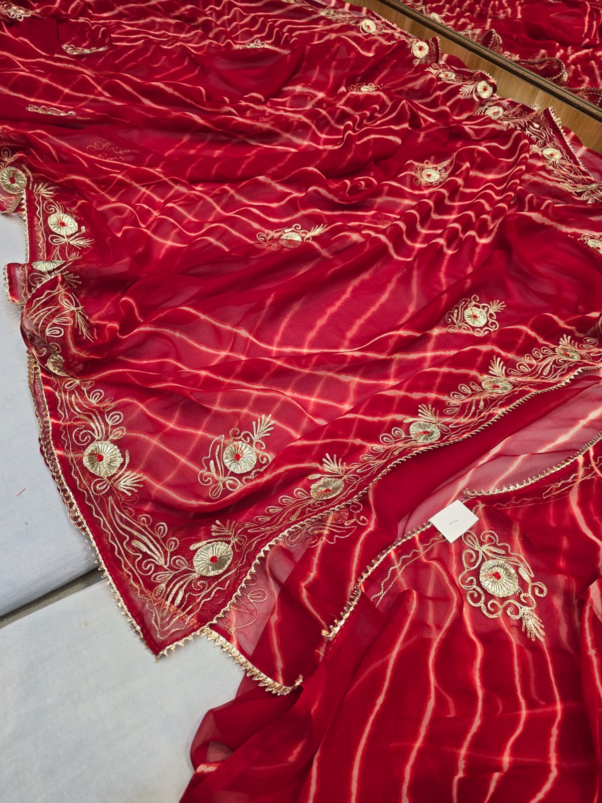 Kayatri New Light Weight Chiffon Leheriya Saree