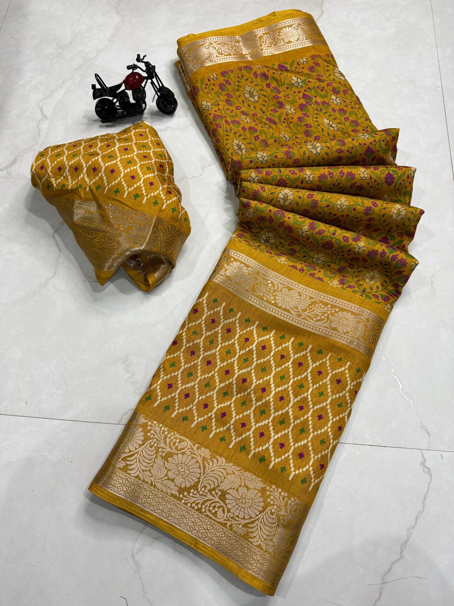 Kayatri New Pure Dola Silk Bandhani Style Saree
