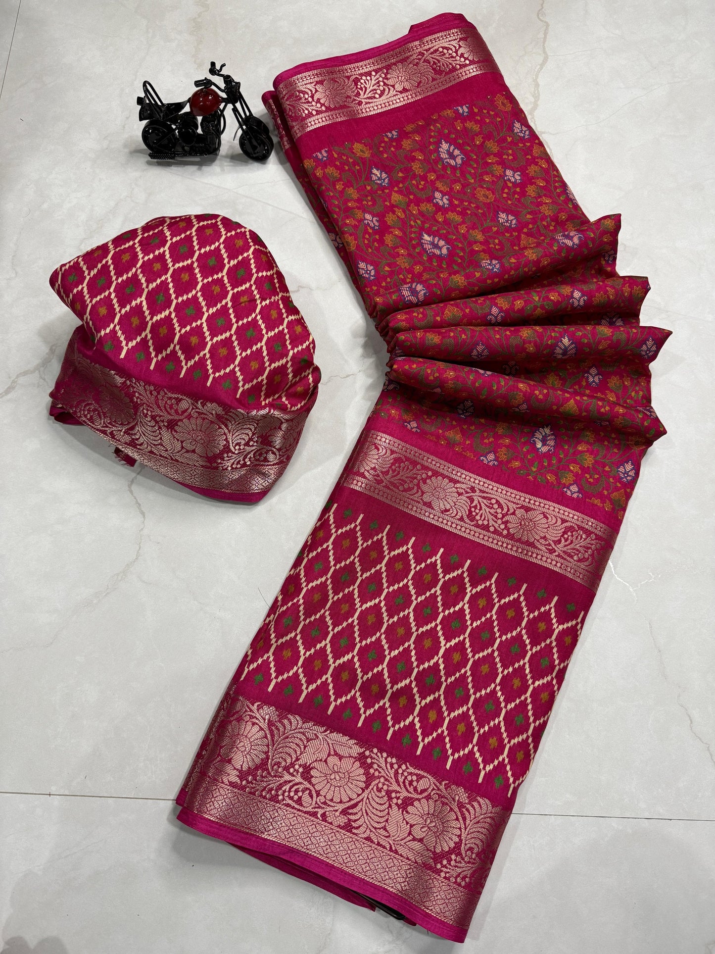 Kayatri New Pure Dola Silk Bandhani Style Saree