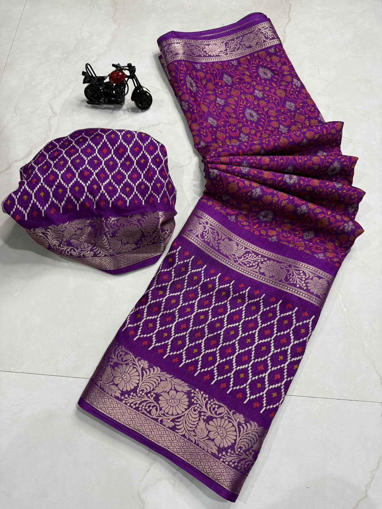 Kayatri New Pure Dola Silk Bandhani Style Saree