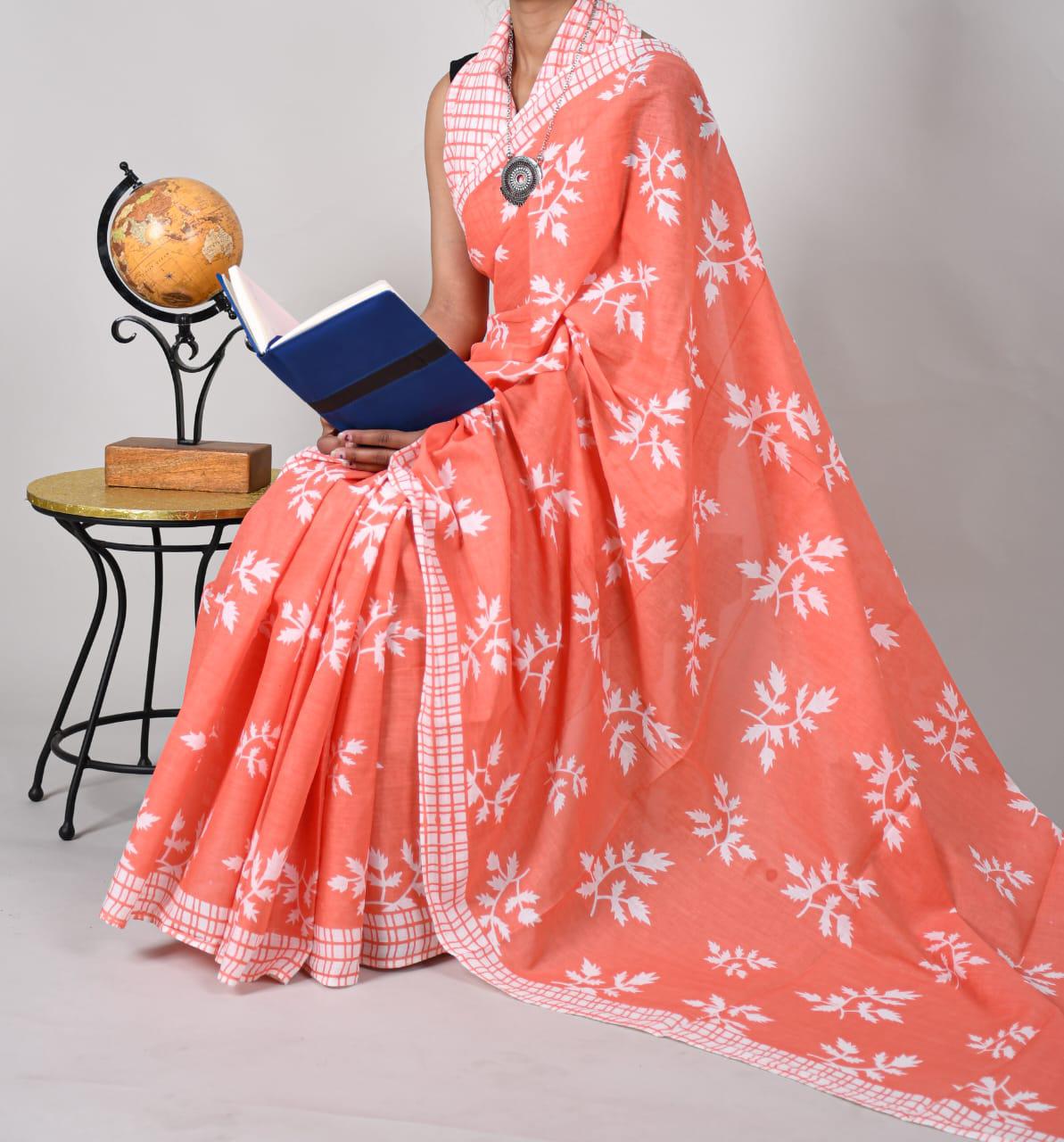 Kayatri New Soft Pure Cotton Printed Saree
