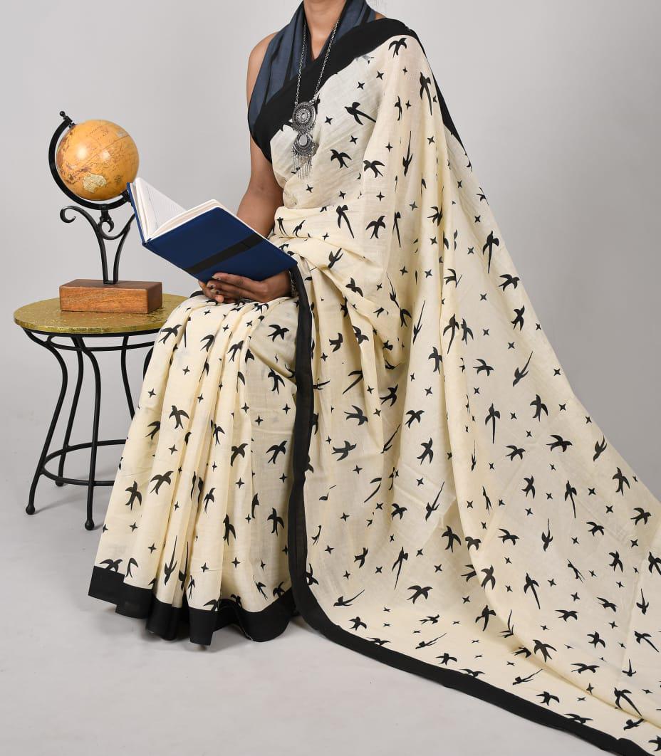 Kayatri New Soft Pure Cotton Printed Saree