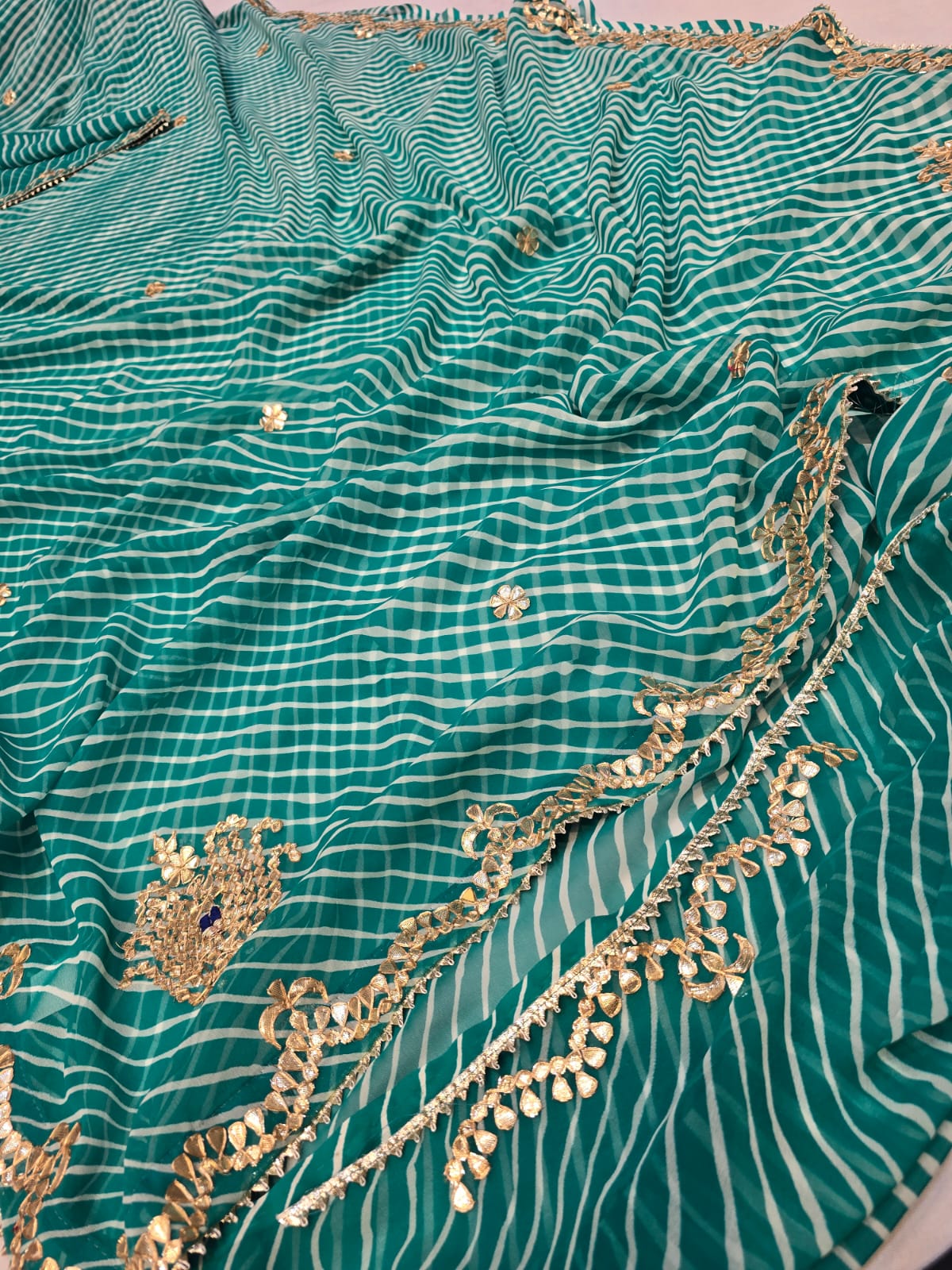 Kayatri New Pure CYC Georgette Leheriya Style Saree