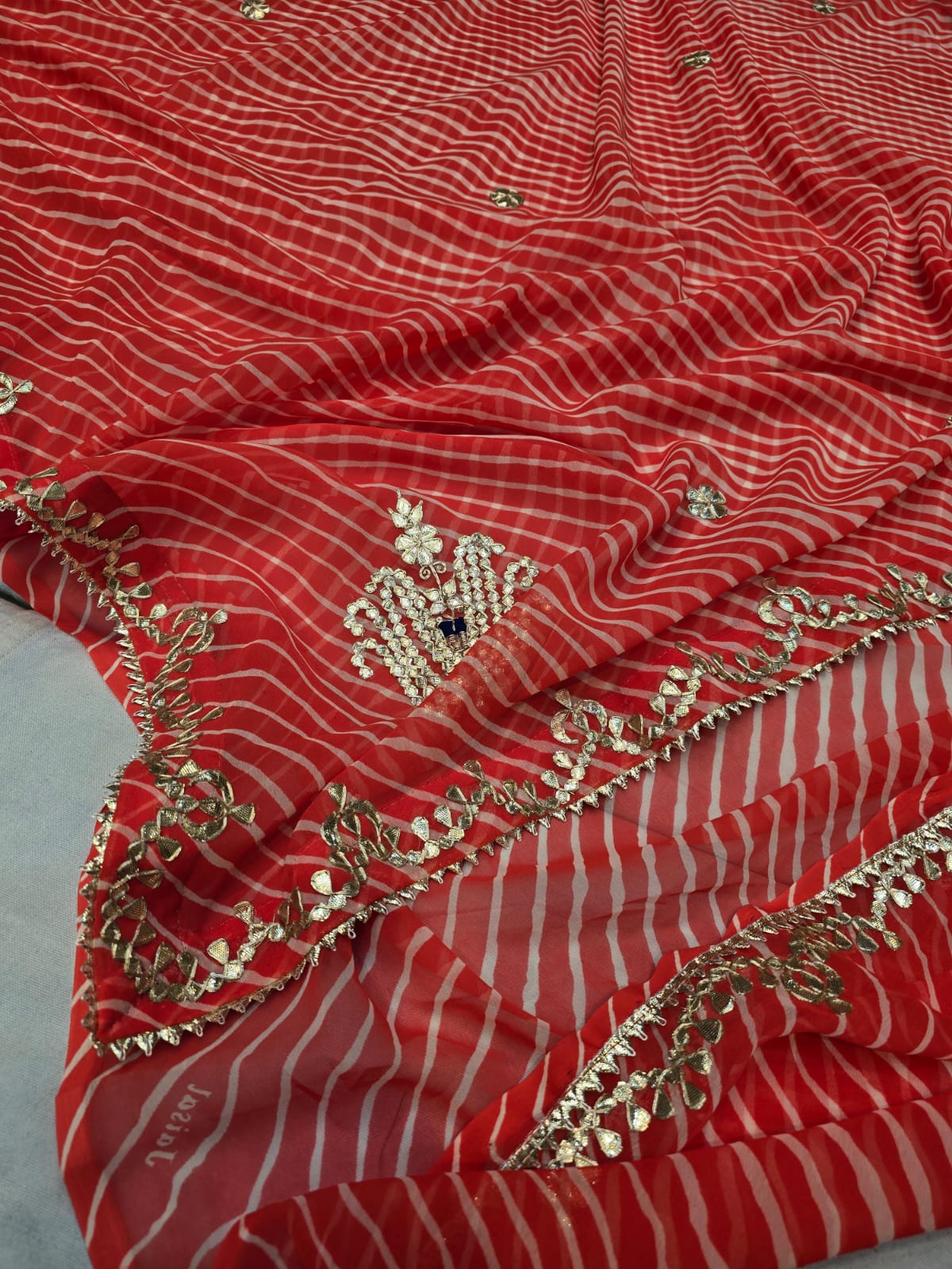Kayatri New Pure CYC Georgette Leheriya Style Saree