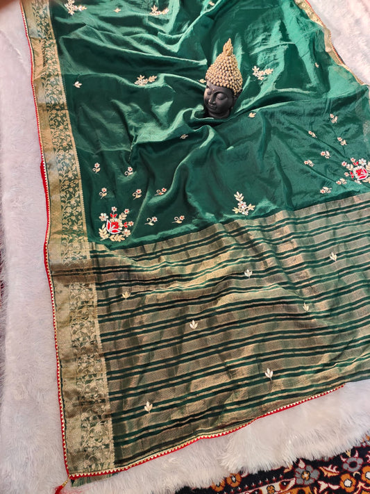 Kayatri New Chinon Georgette Handwork Saree