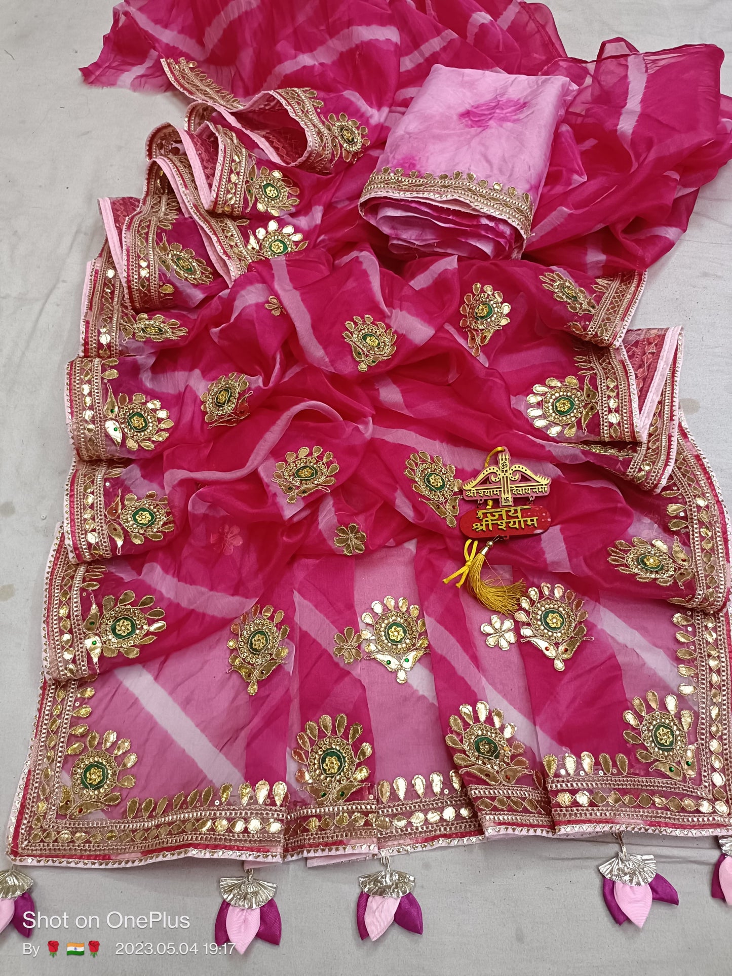 Kayatri New Pure Organza Hand Gotapatti Work