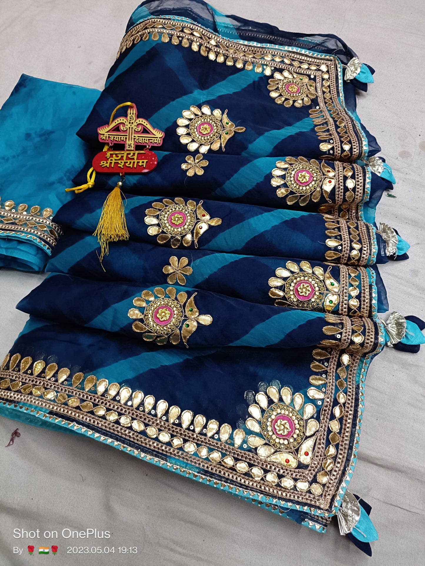 Kayatri New Pure Organza Hand Gotapatti Work
