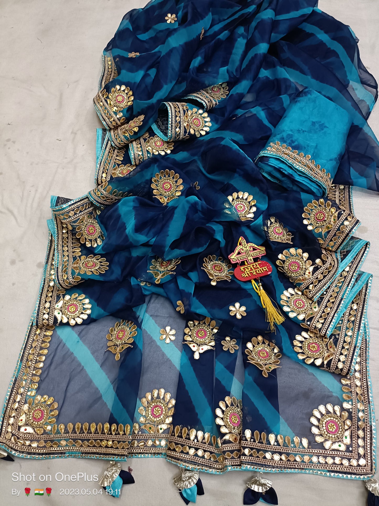 Kayatri New Pure Organza Hand Gotapatti Work
