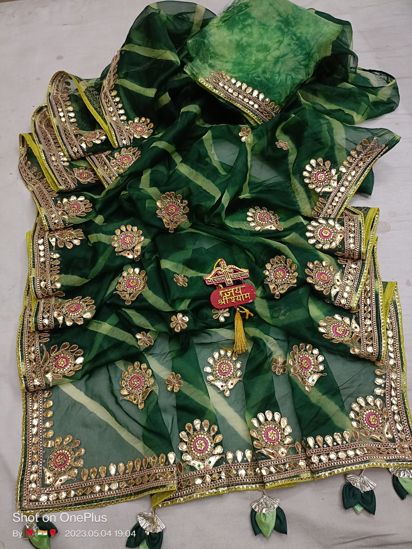 Kayatri New Pure Organza Hand Gotapatti Work