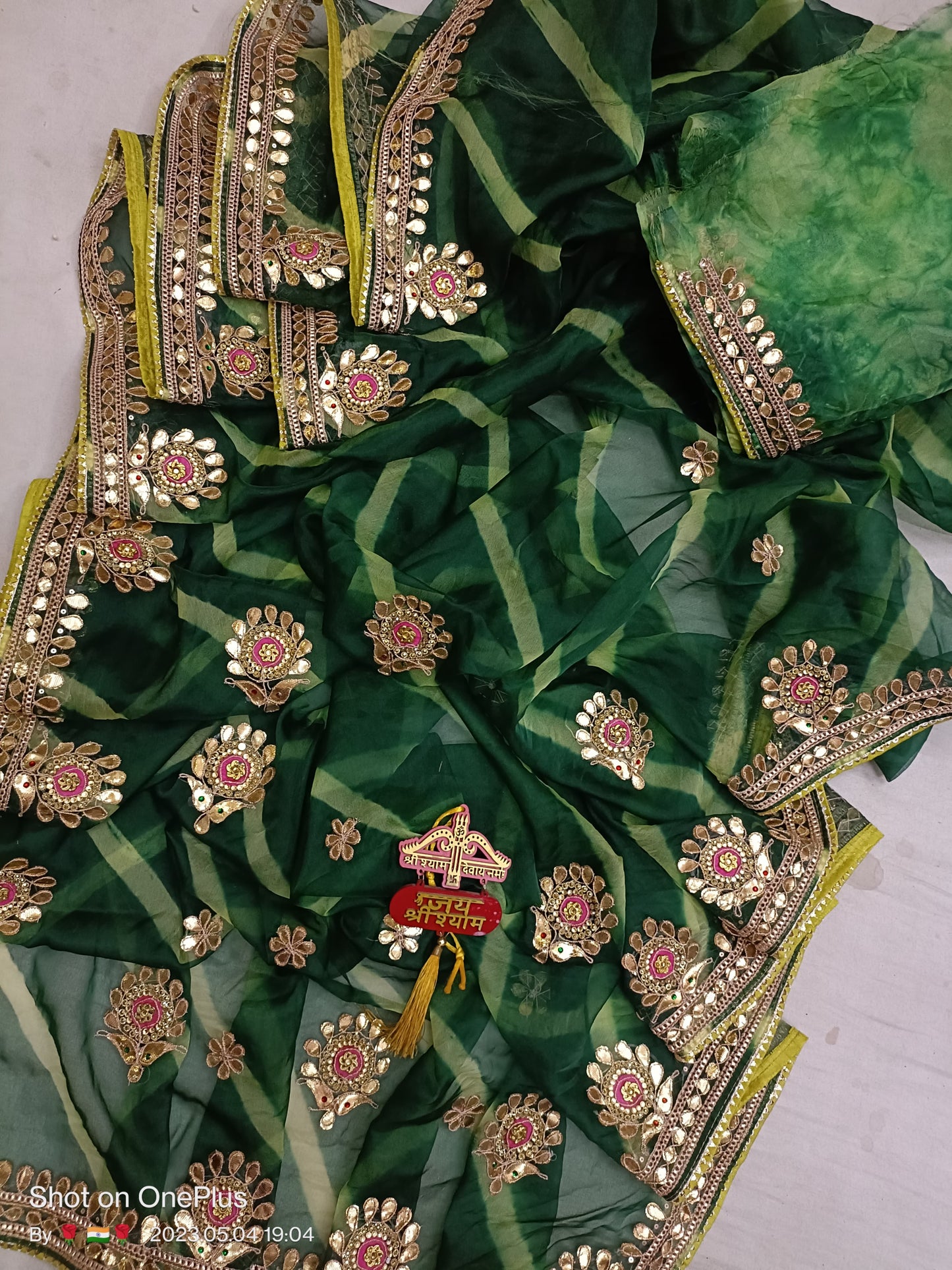 Kayatri New Pure Organza Hand Gotapatti Work