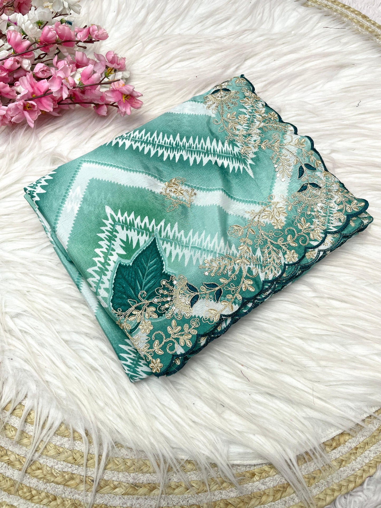 Kayatri New Chinon Print Designer Saree