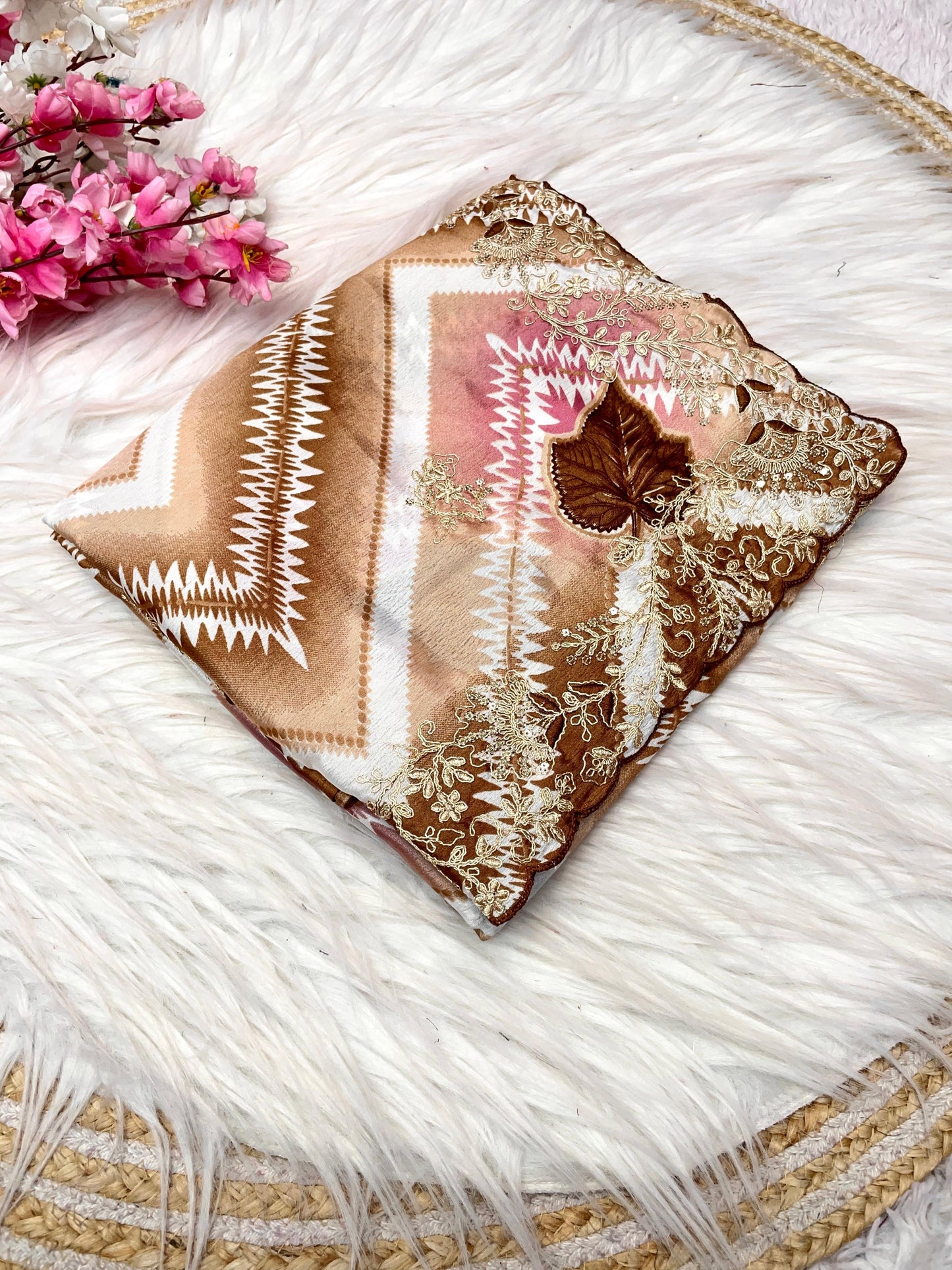 Kayatri New Chinon Print Designer Saree