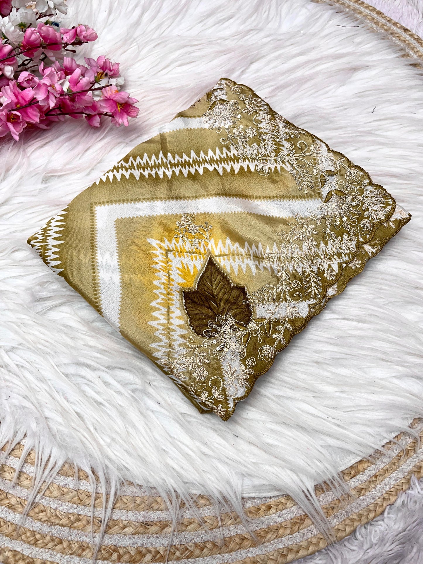 Kayatri New Chinon Print Designer Saree