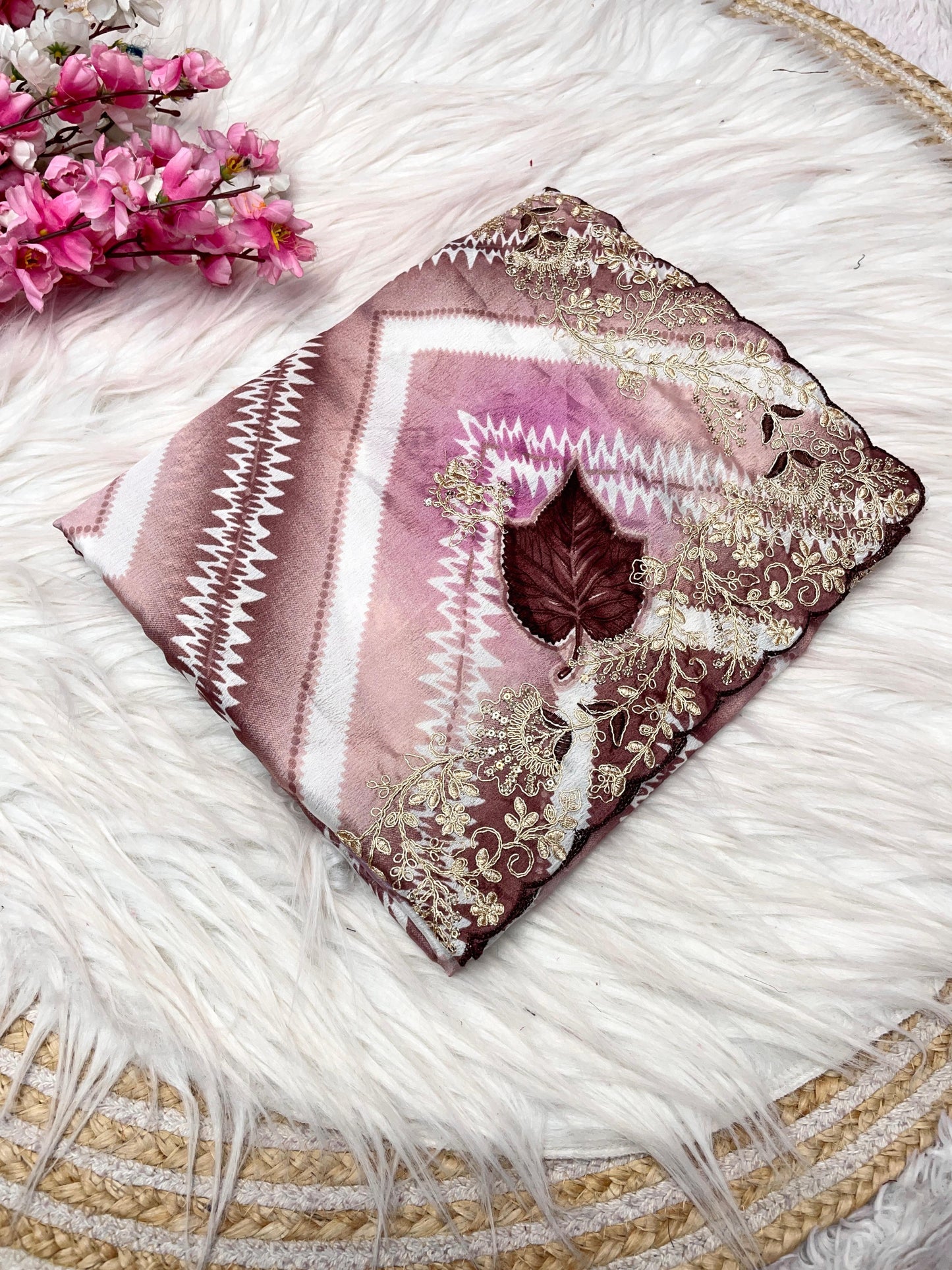 Kayatri New Chinon Print Designer Saree