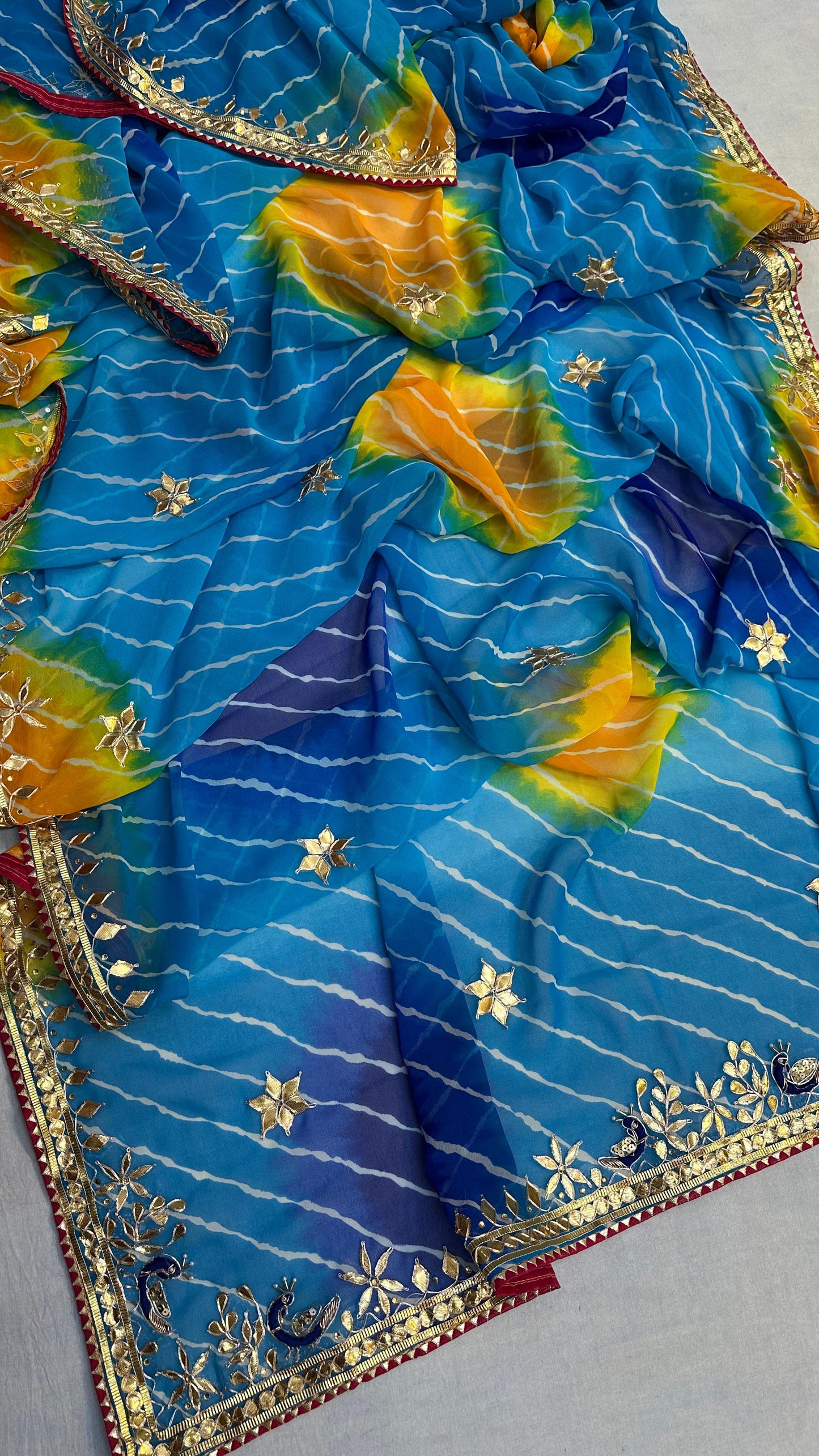 Kayatri New Designer Leheriya Style Saree