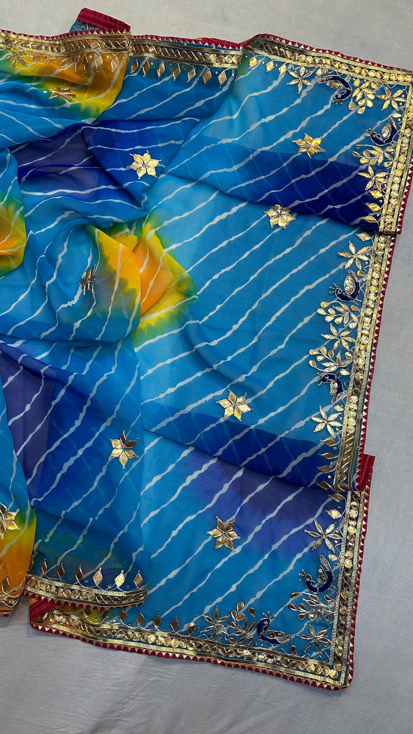 Kayatri New Designer Leheriya Style Saree