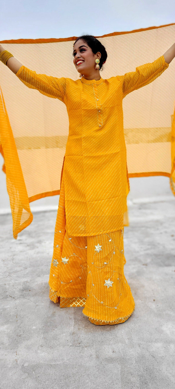 Kayatri New Rajasthani Bandhej Ghatchola Lehenga Set