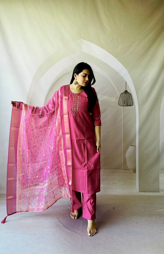 Kayatri New Roman Silk Chanderi Digital Print Suit