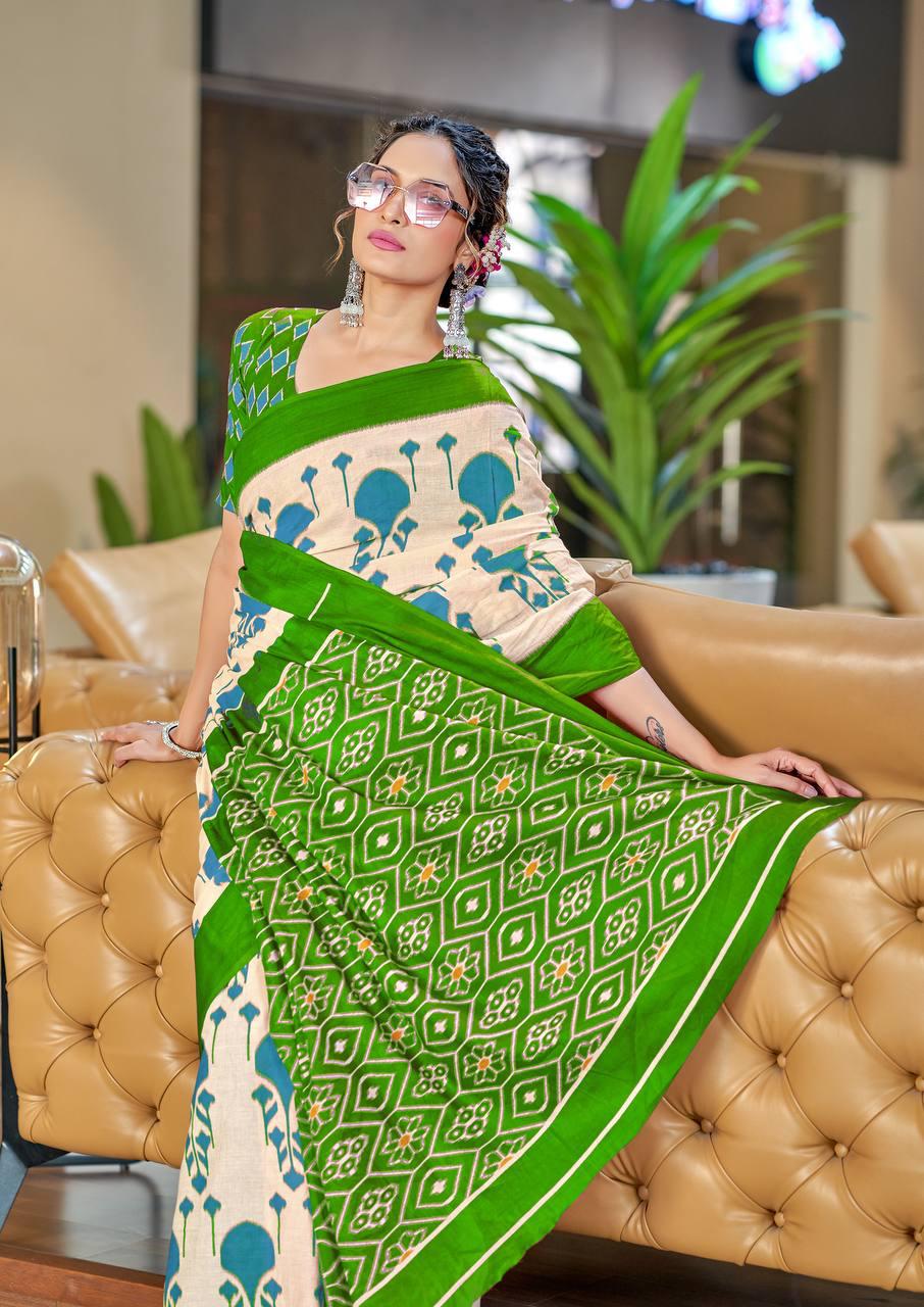 Kayatri New Soft Pure Cotton Printed Saree