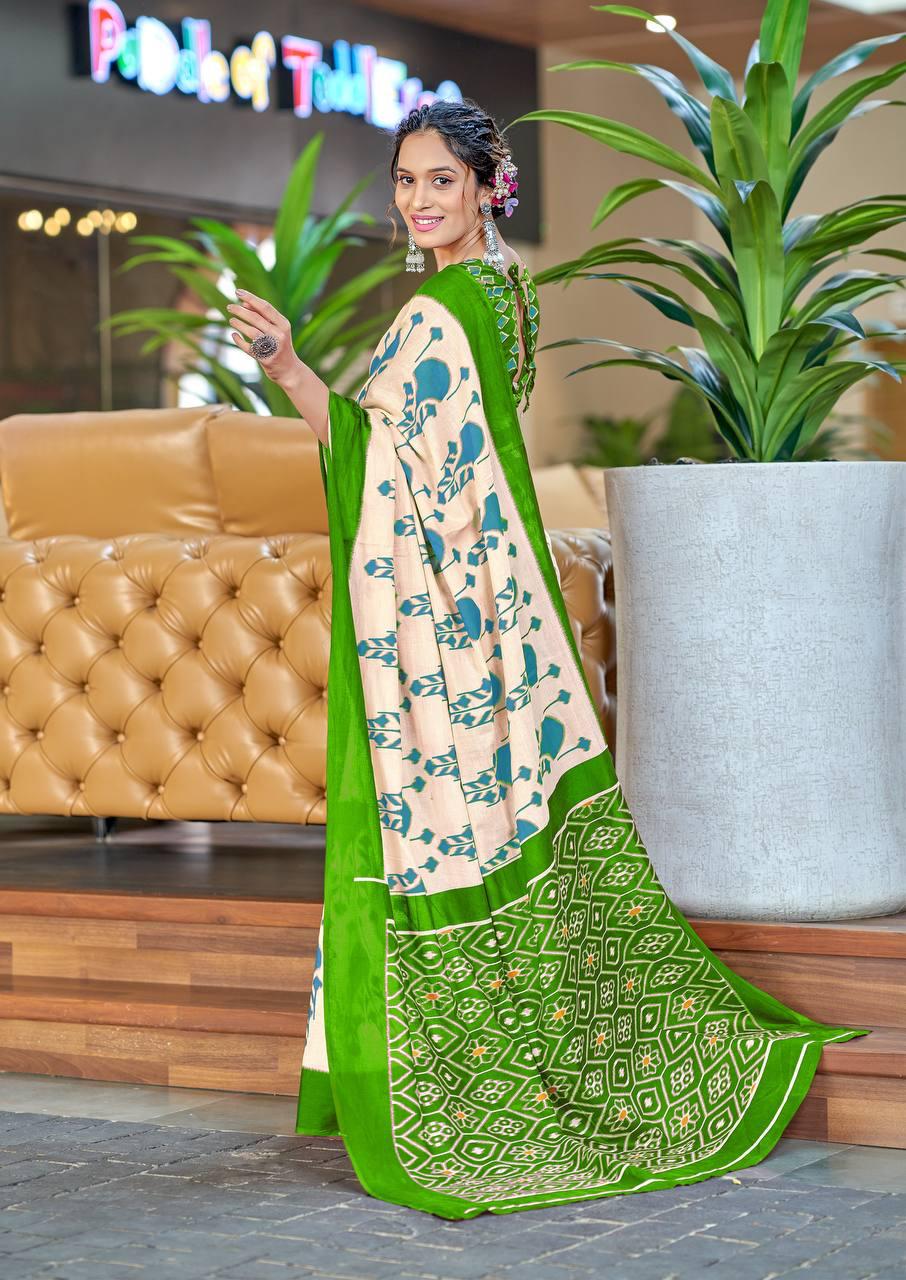 Kayatri New Soft Pure Cotton Printed Saree