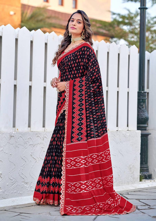 Kayatri New Mulmul Cotton Printed Saree