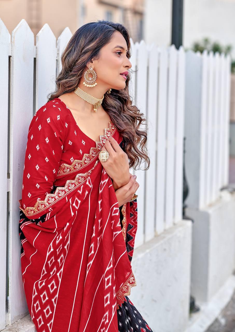Kayatri New Mulmul Cotton Printed Saree