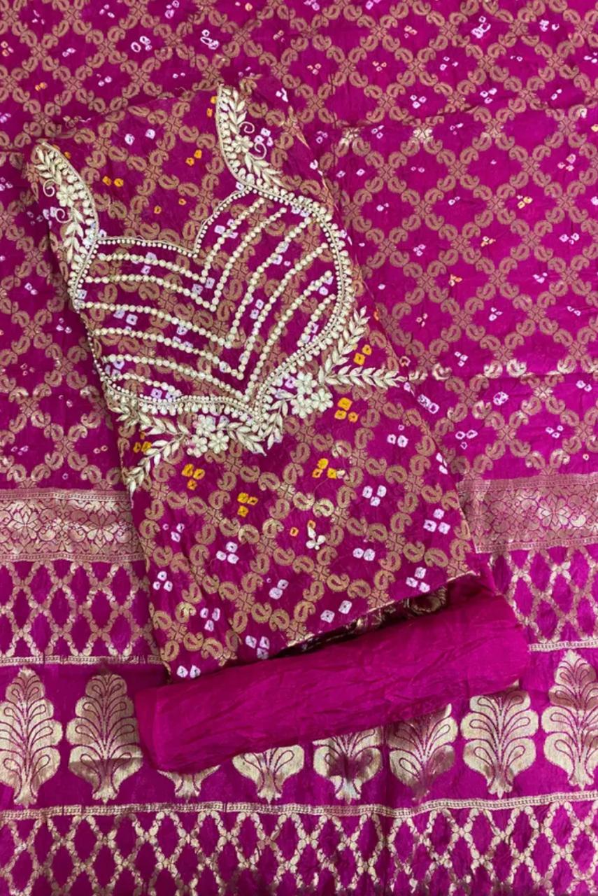 Kayatri New Designer Banarasi Ghadchola Silk Bandhej Suits