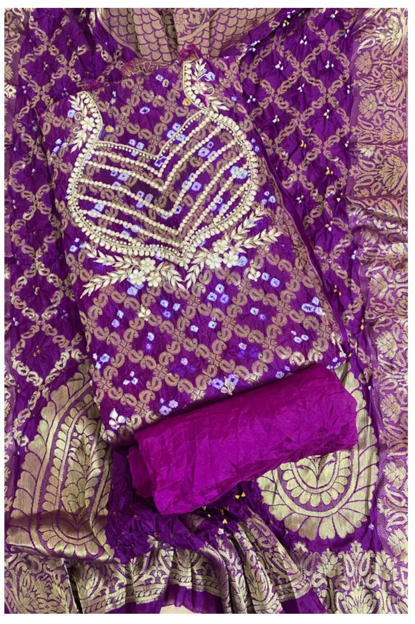 Kayatri New Designer Banarasi Ghadchola Silk Bandhej Suits