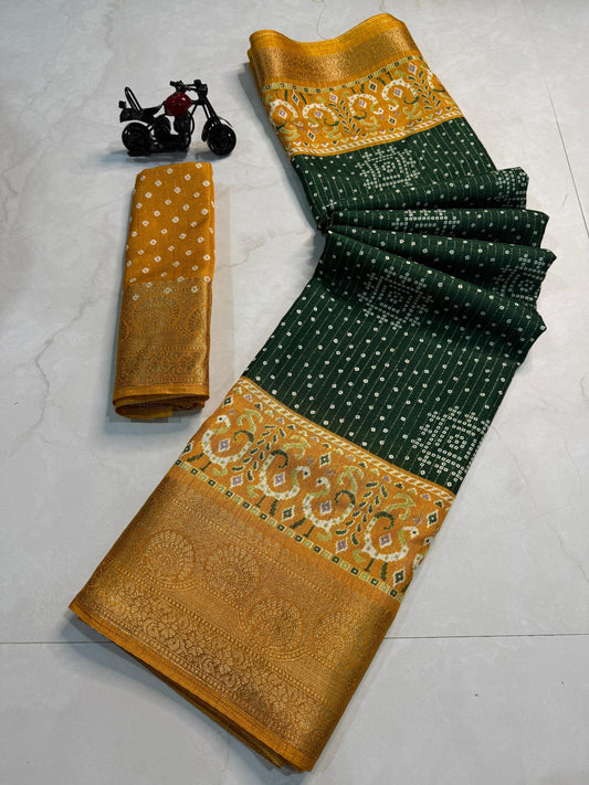 Kayatri New Rekko Silk Floral Design Saree