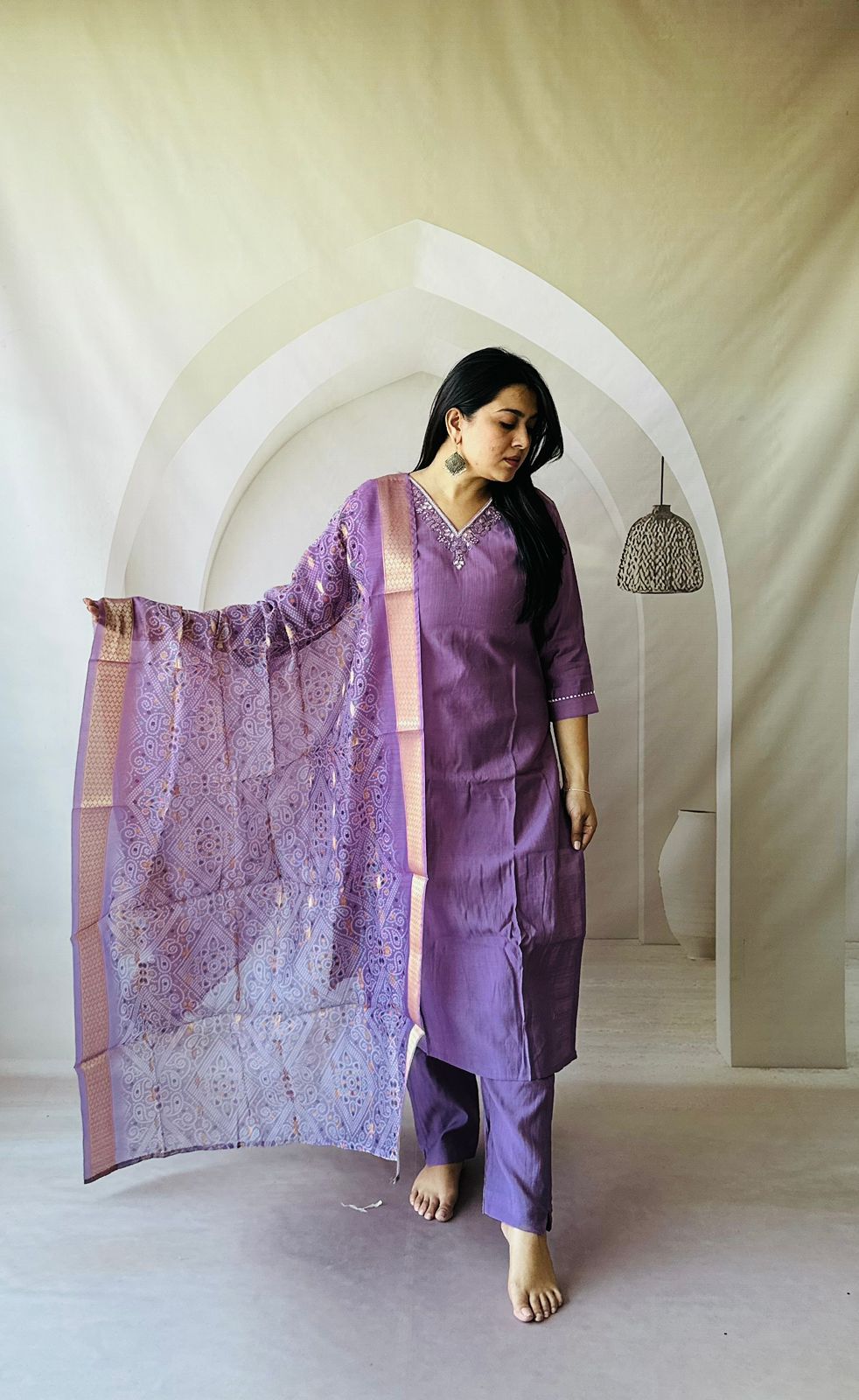Kayatri New Vatican Silk Chanderi Digital Print Suit