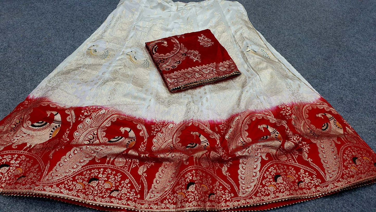 Kayatri New Designer Pure Banarasi Dola Silk Lehenga