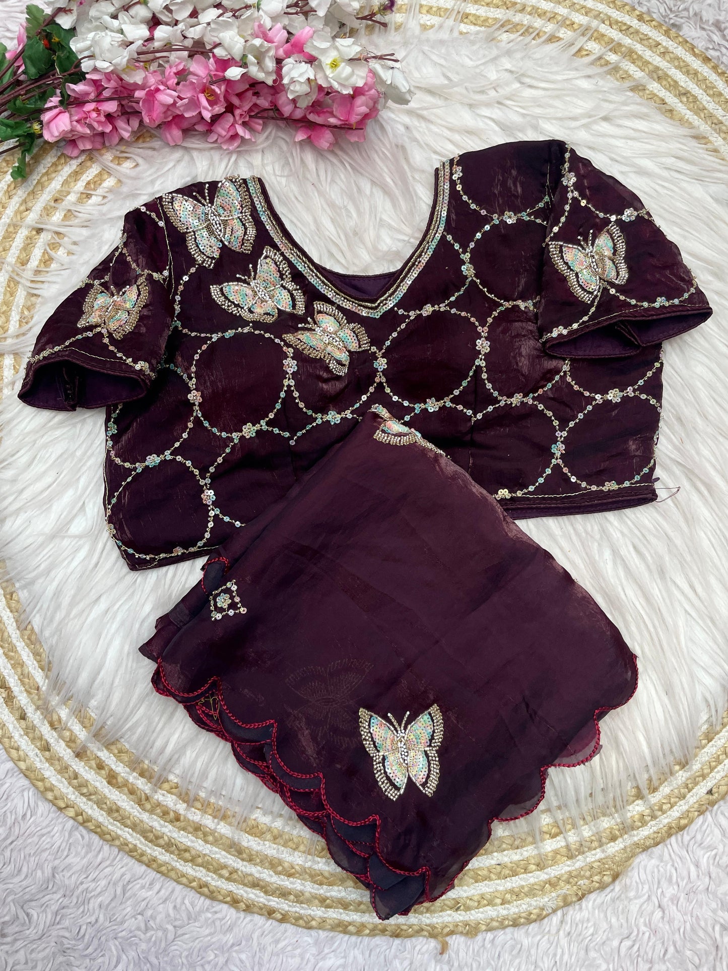 Kayatri New Designer Fandy Sattin Saree
