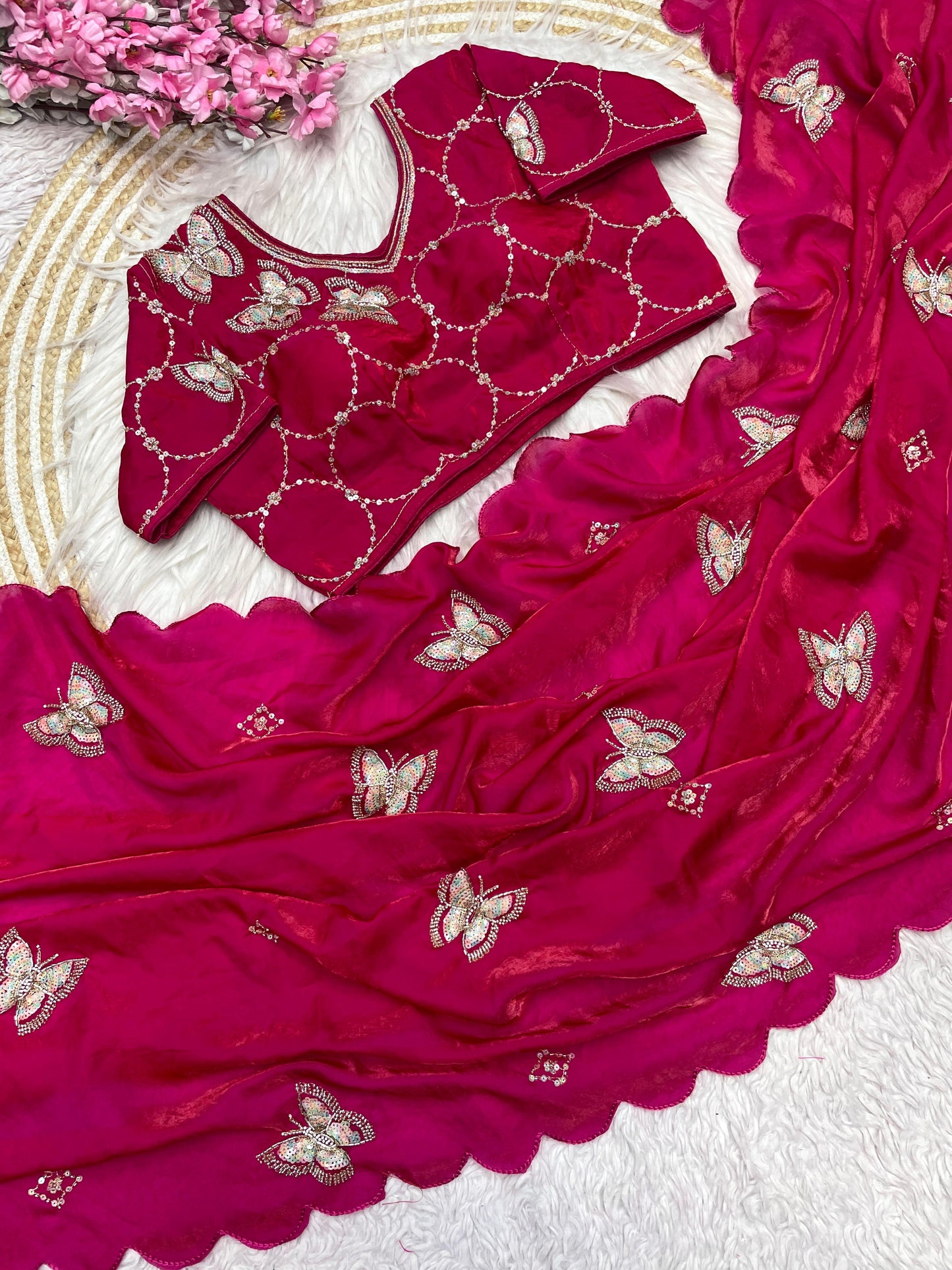 Kayatri New Designer Fandy Sattin Saree