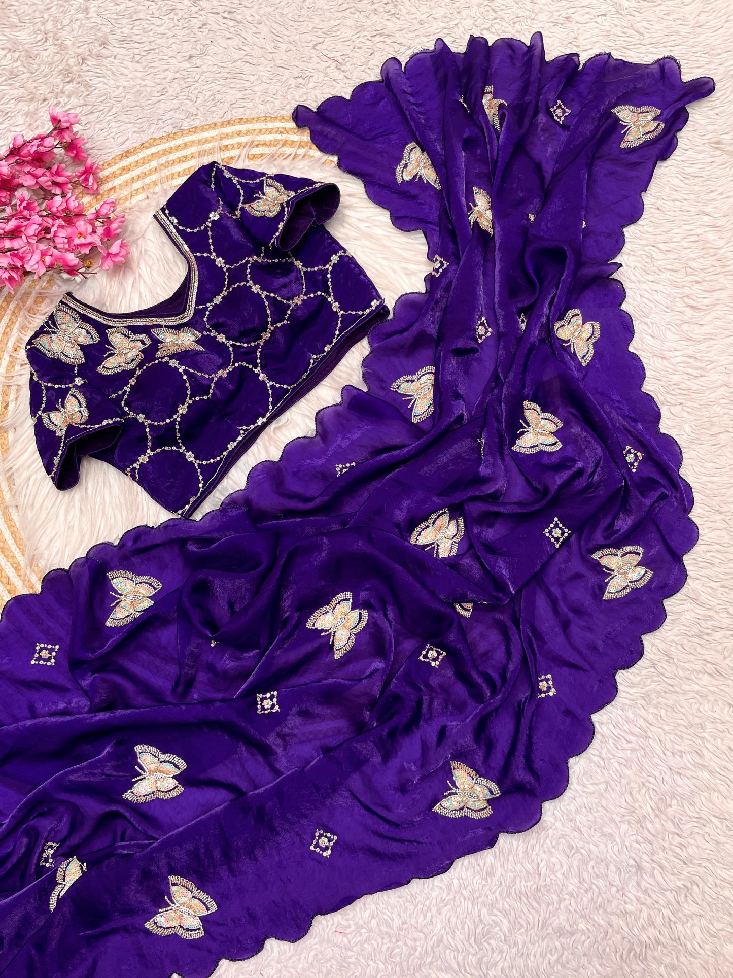 Kayatri New Designer Fandy Sattin Saree