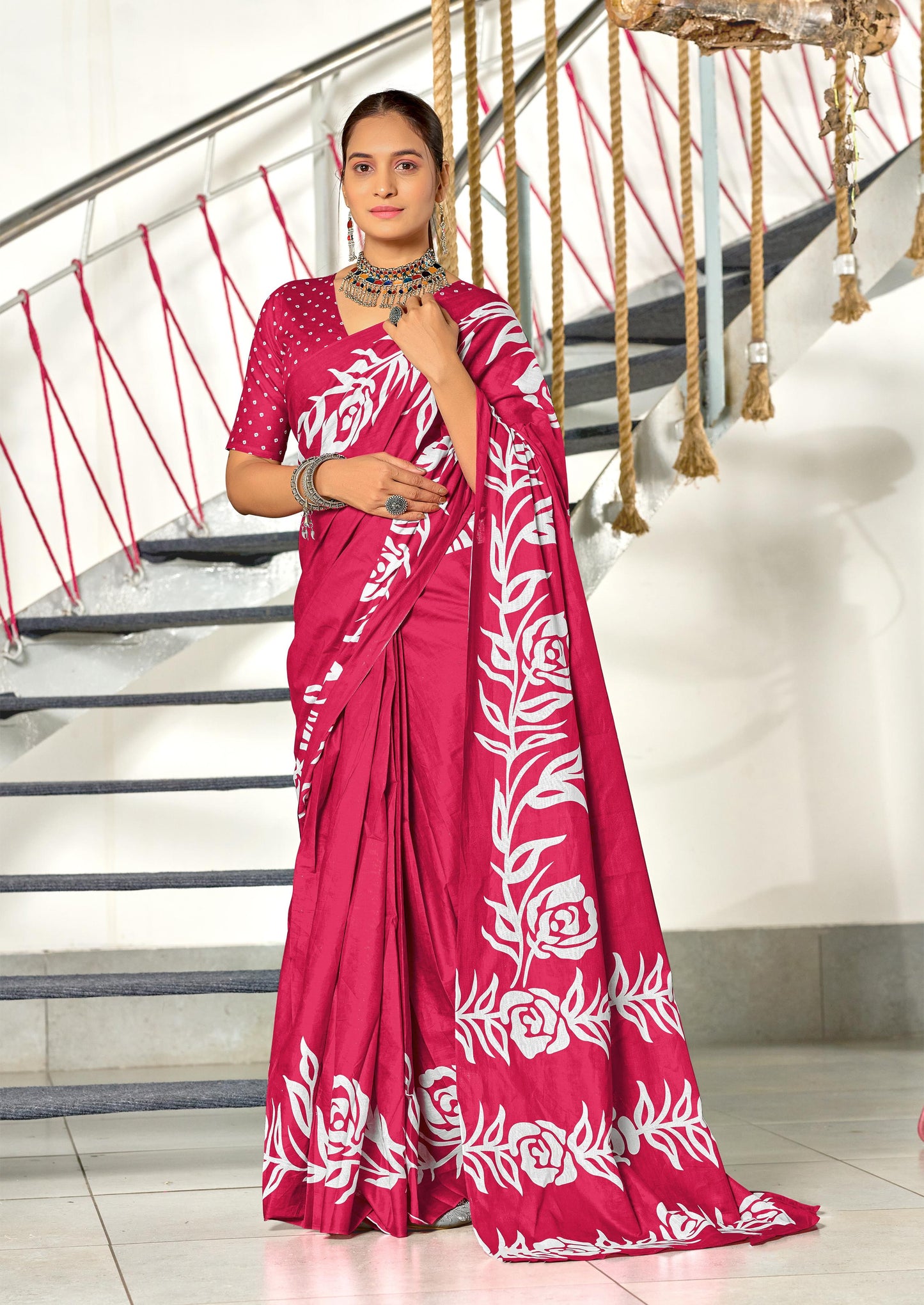 Kayatri New Designer Mulmul Cotton Printed Saree