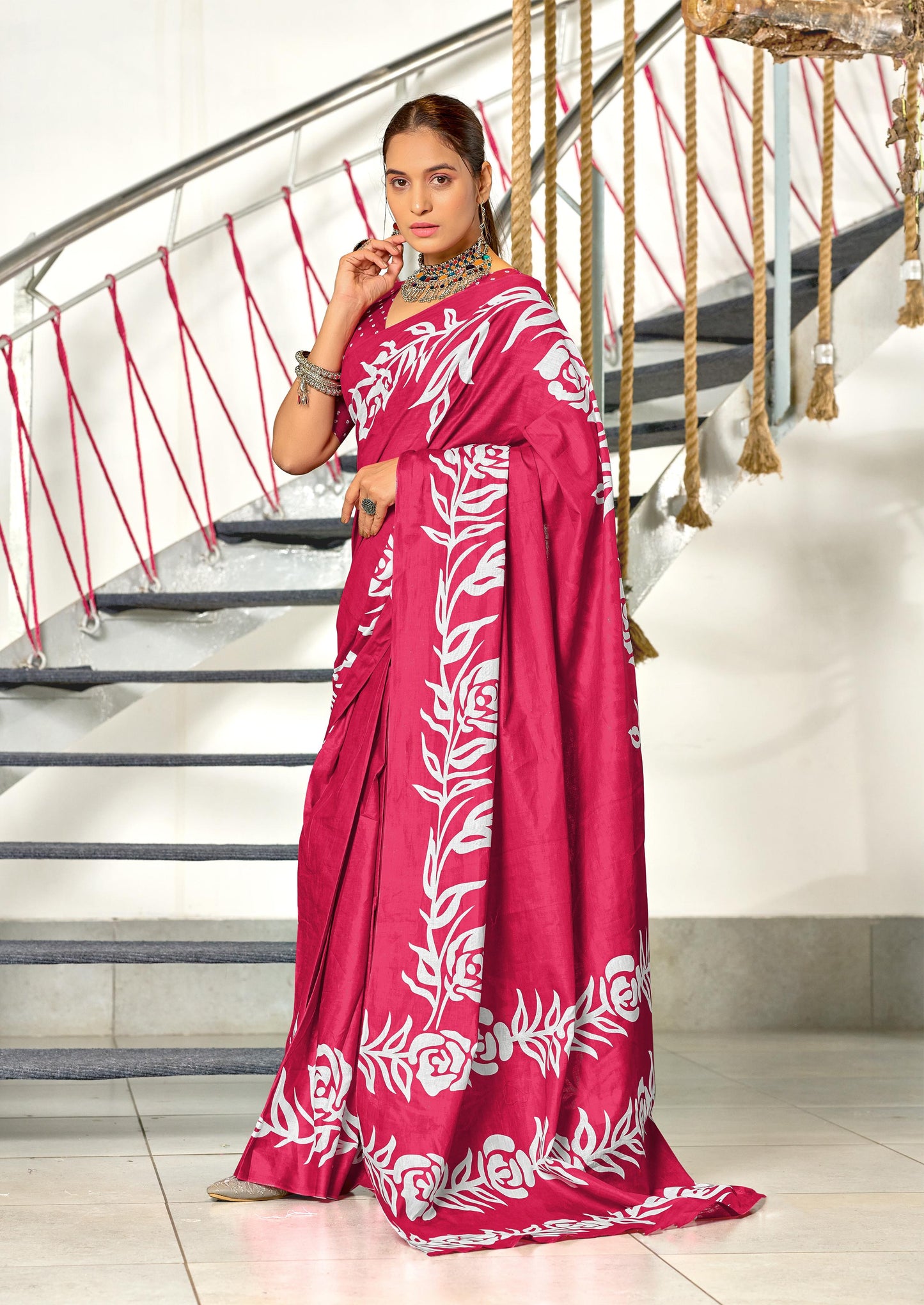 Kayatri New Designer Mulmul Cotton Printed Saree