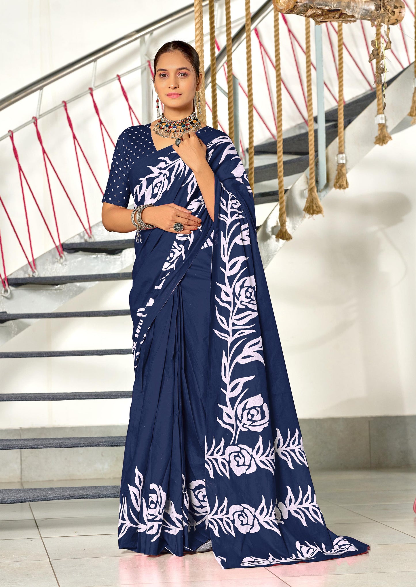 Kayatri New Designer Mulmul Cotton Printed Saree