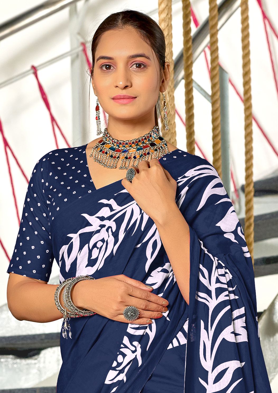 Kayatri New Designer Mulmul Cotton Printed Saree