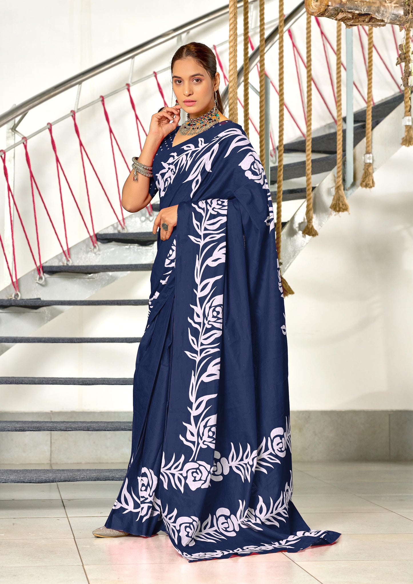 Kayatri New Designer Mulmul Cotton Printed Saree