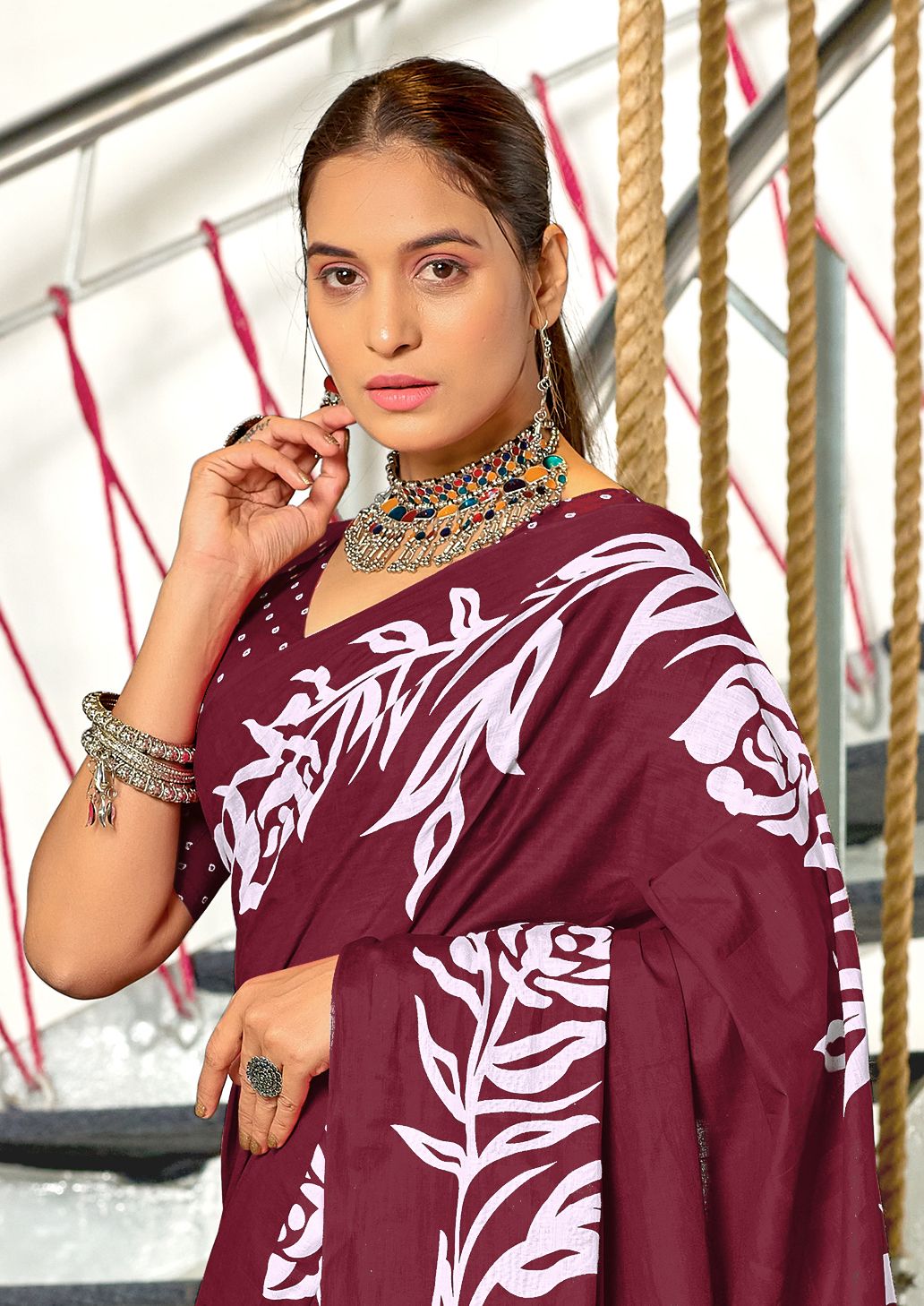 Kayatri New Designer Mulmul Cotton Printed Saree