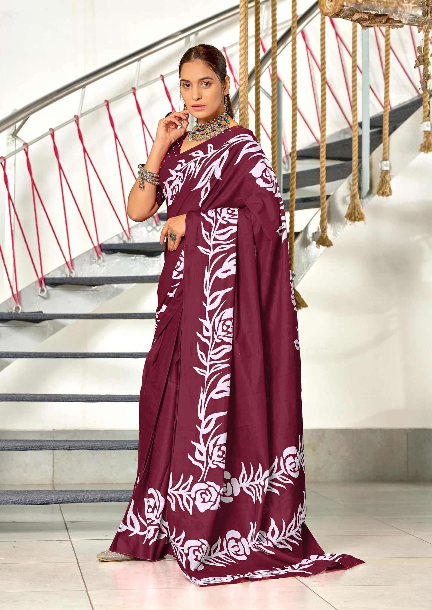 Kayatri New Designer Mulmul Cotton Printed Saree
