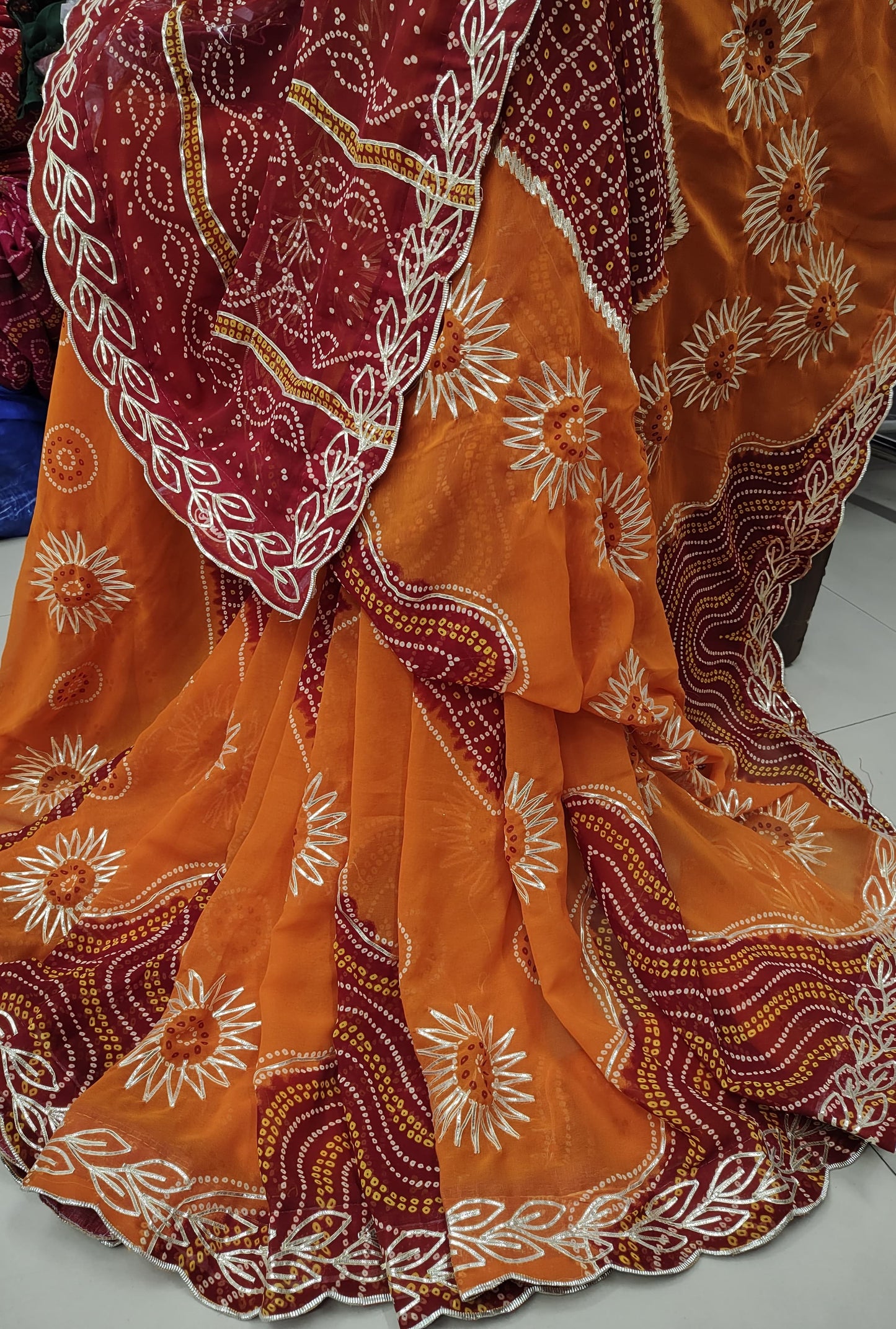 Kayatri New Georgette Hand Zero Gota Work Saree