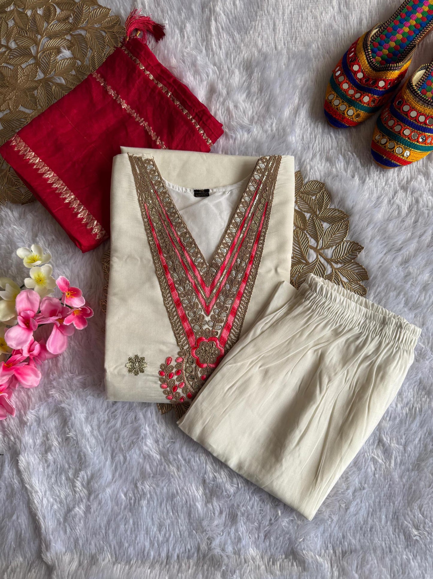 Kayatri New Designer Roman Silk Embroidery Work Suit