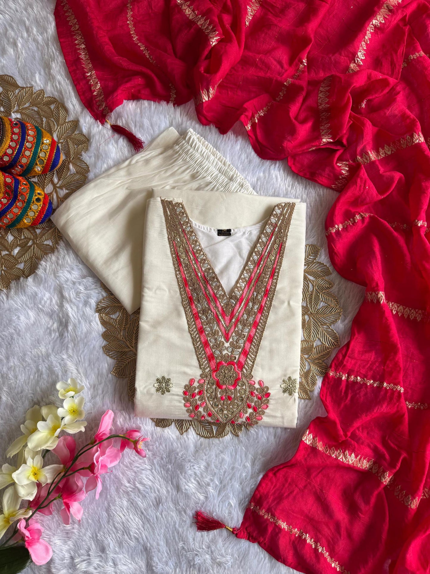 Kayatri New Designer Roman Silk Embroidery Work Suit