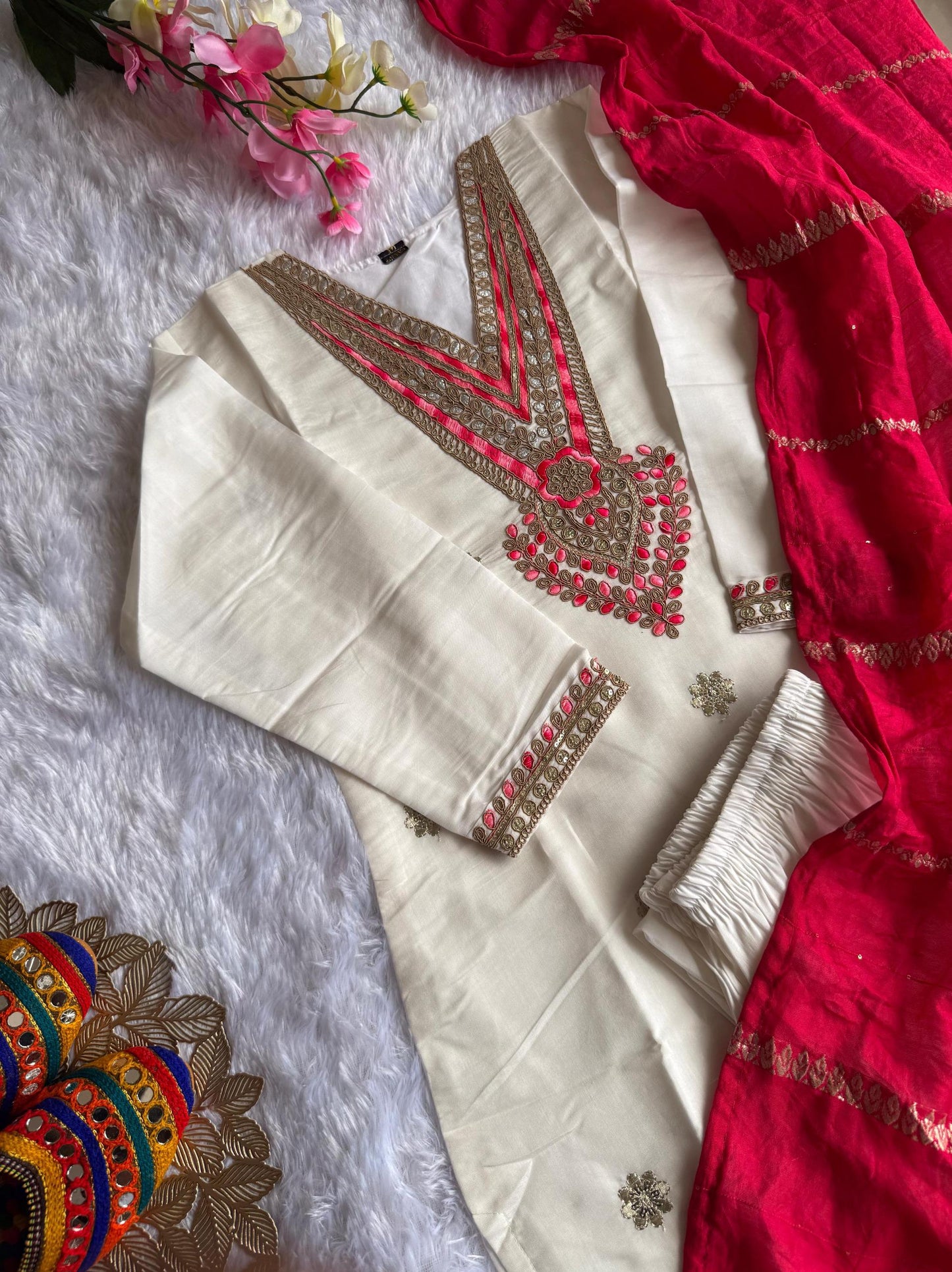 Kayatri New Designer Roman Silk Embroidery Work Suit