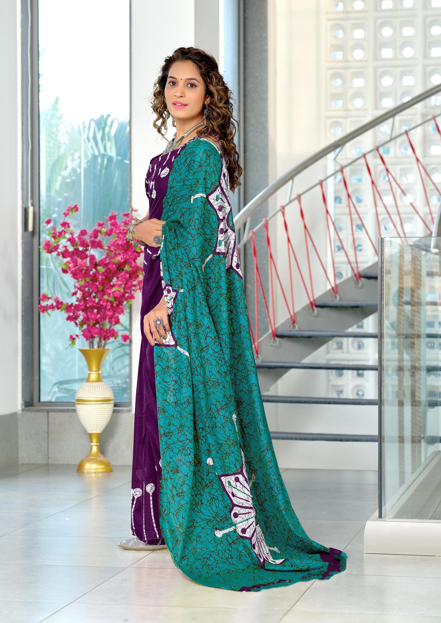 Kayatri New Soft Pure Cotton Hand Block Print Saree
