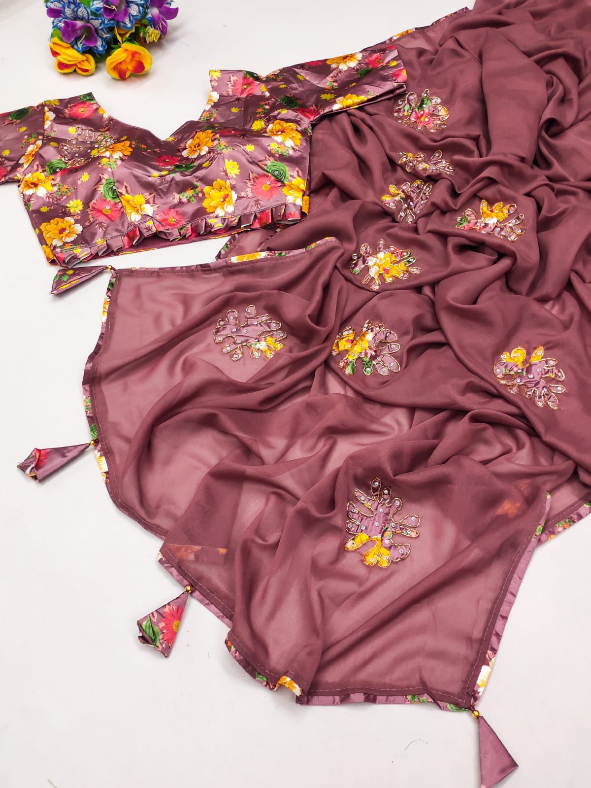 Kayatri New Designer Georgette Digital Print Saree