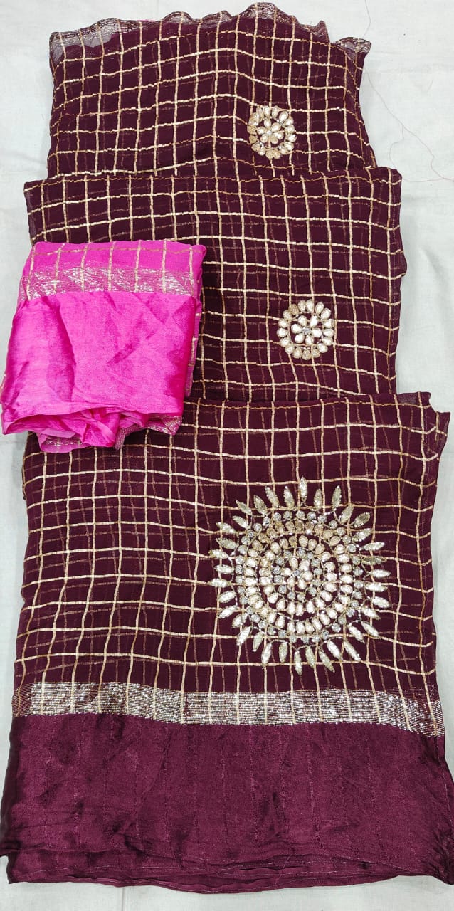 Kayatri New Pure Viscose Georgette Designer Saree