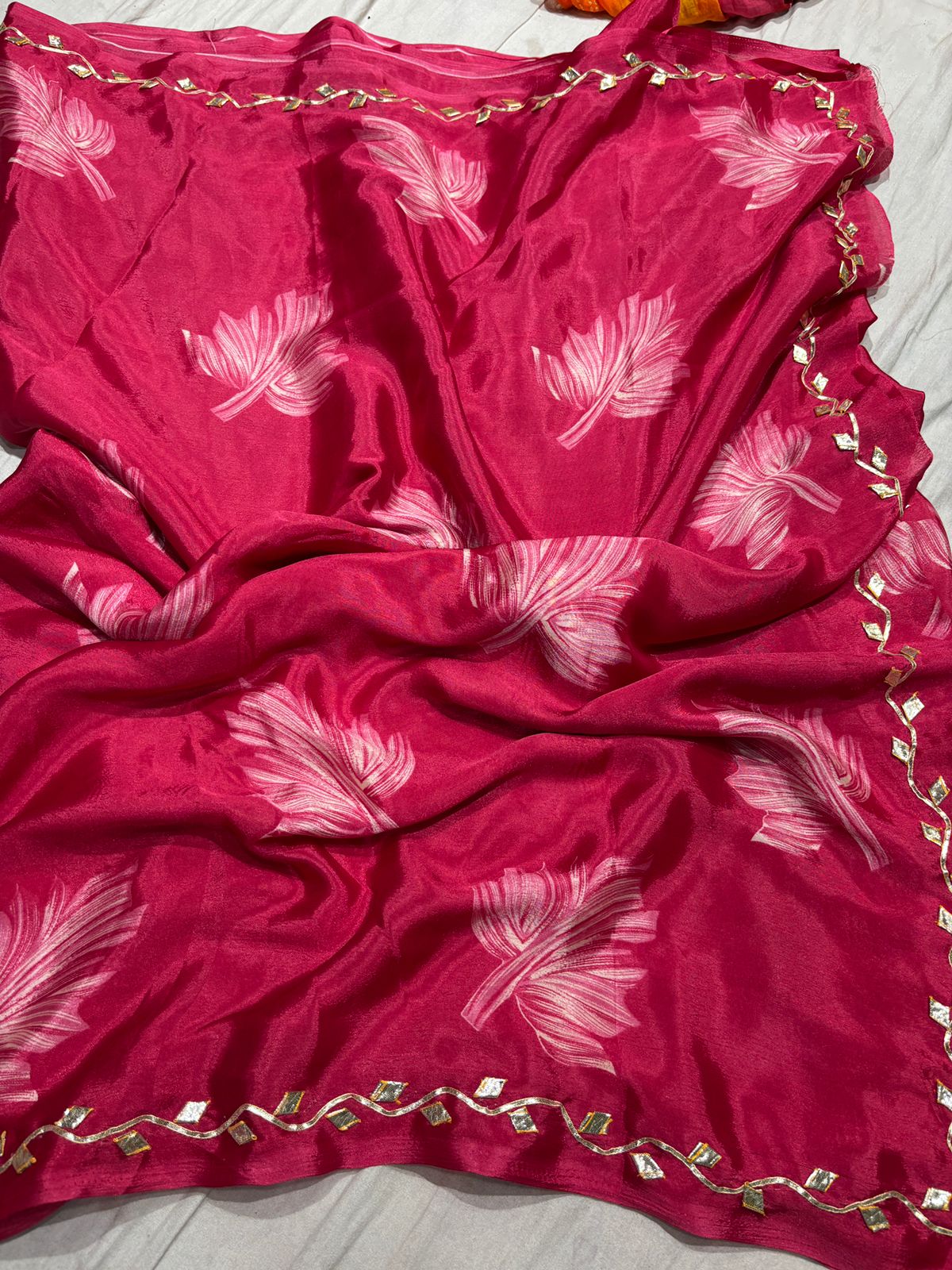 Kayatri New Crepe Silk Gota Work Saree