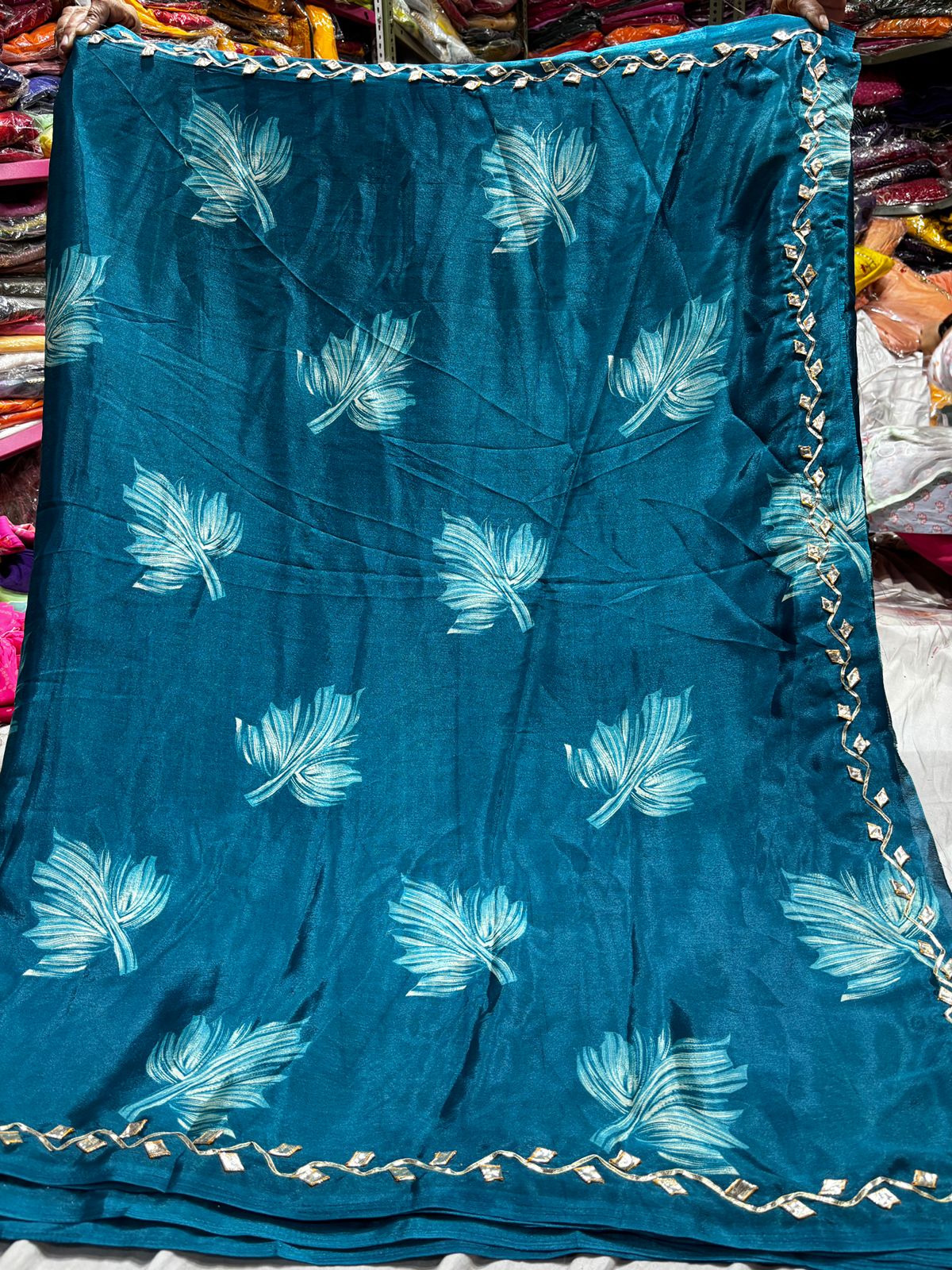 Kayatri New Crepe Silk Gota Work Saree